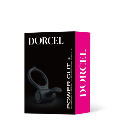 фото Эрекционное кольцо Dorcel Power Clit Plus с вибрацией, перезаряжаемое, с язычком со щеточкой  || фото Ерекційне кільце Dorcel Power Clit Plus з вібрацією, перезаряджається, з язичком та щіточкою 