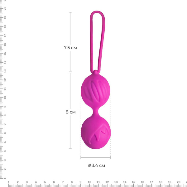 купить Вагинальные шарики Adrien Lastic Geisha Lastic Balls Mini Magenta (S), диаметр 3,4см, вес 85гр