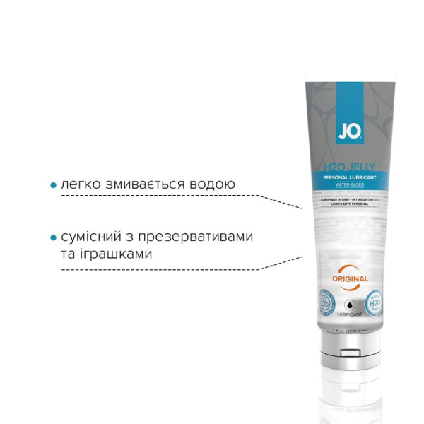 купити Густий лубрикант на водній основі System JO H2O JELLY — ORIGINAL (120 мл), без парабенів та гліколю