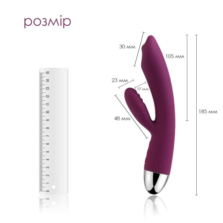фото Вибратор кролик с жемчужной стимуляцией точки G Svakom Trysta Violet  || фото Вібратор-кролик із перлинною стимуляцією точки G Svakom Trysta Violet 