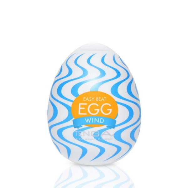 Мастурбатор-яйце Tenga Egg Wind із зигзагоподібним рельєфом