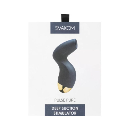 фото Вакуумный клиторальный стимулятор Svakom Pulse Pure Navy Blue, 5 режимов, 5 интенсивностей в каждом  || фото Вакуумний кліторальний стимулятор Svakom Pulse Pure Navy Blue, 5 режимів, 5 інтенсивностей у кожному 