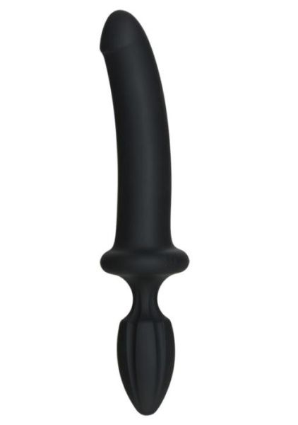 купить Анальный плаг с дилдо Doc Johnson Kink - Dual Density SECONDSKYN Fuck Plug - Black