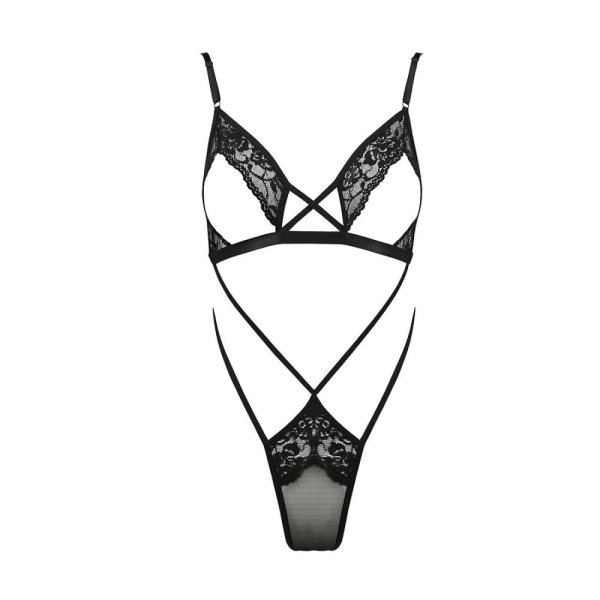 купити Боді монокіні з відкритими грудьми DIABOLINA BODY black XXL/XXXL - Passion