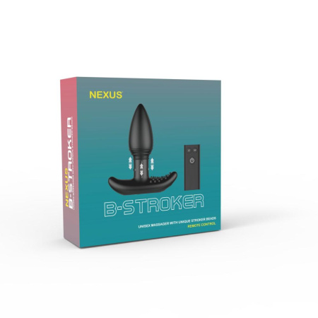 фото Анальная вибропробка Nexus B-stroker с массирующими бусинами на ножке с пультом Д/У  || фото Анальна вібропробка Nexus B-stroker з масажними намистинами на ніжці з пультом Д/КУ 