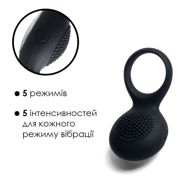 купить Эрекционное кольцо с вибрацией Svakom Tyler Black