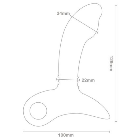 фото Массажер простаты Nexus Sparta с точечным массажем, макс. диаметр 3,4 см  || фото Масажер простати Nexus Sparta з прицільним масажем, макс. діаметр 3,4 см 