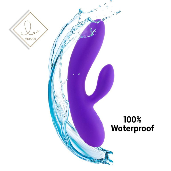 купить Гибкий вибратор кролик с двумя моторами FeelzToys Lea Rabbit Vibrator Medium Purple