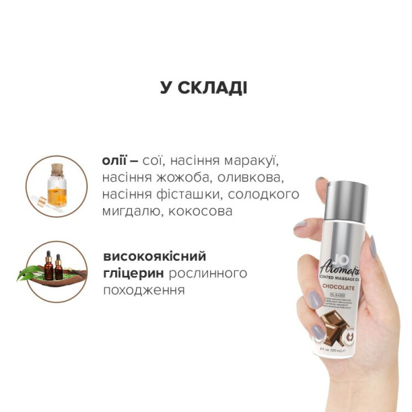 купить Натуральное массажное масло System JO Aromatix — Massage Oil — Chocolate 120 мл