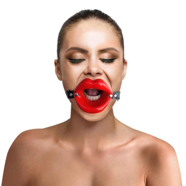 купить Кляп расширитель в форме губ Art of Sex - Gag Lips, натуральная кожа