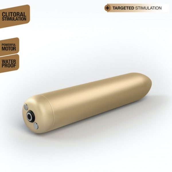 купить Перезаряжаемая вибропуля Dorcel Rocket Bullet Gold