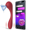 фото Вакуумный вагинально-клиторальный стимулятор Magic Motion Bobi Red, управление со смартфона