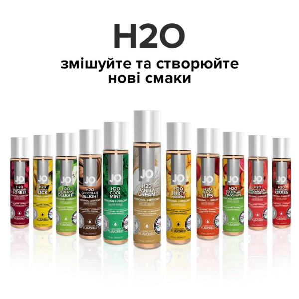 купить Смазка на водной основе System JO H2O — Vanilla Cream (120 мл) без сахара, растительный глицерин