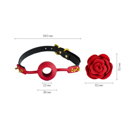 фото Роскошный кляп в виде розы Zalo - Rose Ball Gag, двойное использование  || фото Розкішний кляп у вигляді троянди Zalo - Rose Ball Gag, подвійне використання 