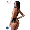 фото Комплект белья INDRA SET OpenBra black S/M - Passion Exclusive: стринги, портупея с бахромой  || фото Комплект білизни INDRA SET OpenBra black S/M - Passion Exclusive: стрінги, портупея з бахромою 