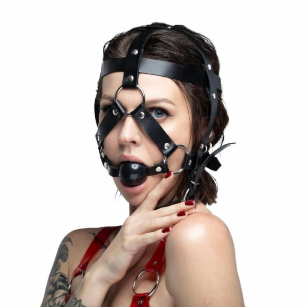 купить Маска сбруя с кляпом Feral Feelings Head Harness