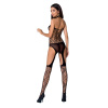 фото Бодистокинг Passion BS060 black, комбинезон, имитация трусиков и гольфиков  || фото Бодістокінг Passion BS060 black, комбінезон, імітація трусиків і гольфів 