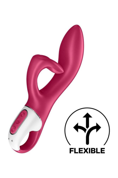 купить Вибратор кролик с тройным отростком Satisfyer Embrace me Berry, 2 мотора, диаметр 3,6 см