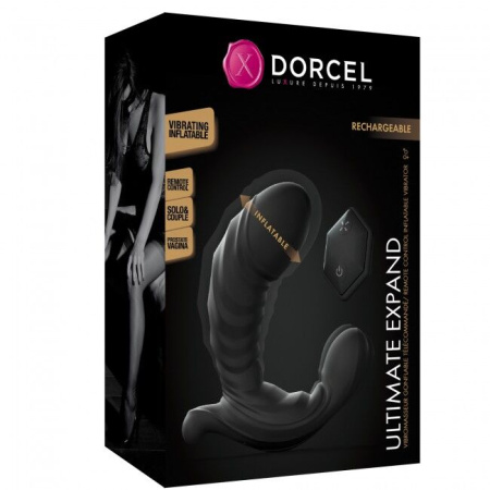 фото Универсальный вибратор с надувающимся стволом Dorcel ULTIMATE EXPAND  || фото Універсальний вібратор зі стволом, що надувається Dorcel ULTIMATE EXPAND 