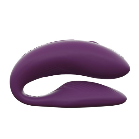 фото Смарт-вибратор для пар We-Vibe Chorus Purple, сенсорное управление вибрациями сжатием пульта  || фото Смарт-вібратор для пар We-Vibe Chorus Purple, сенсорне керування вібраціями стисненням пульта 