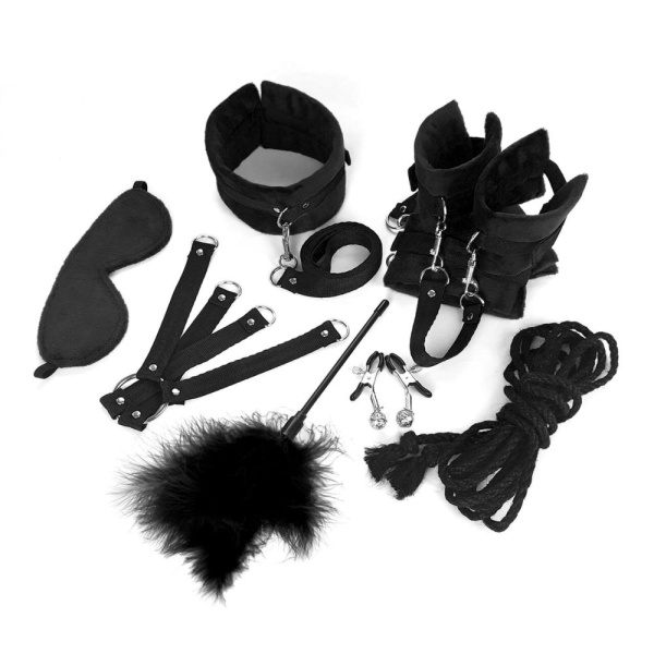 купить Набор БДСМ Art of Sex - Soft Touch BDSM Set, 9 предметов, Черный