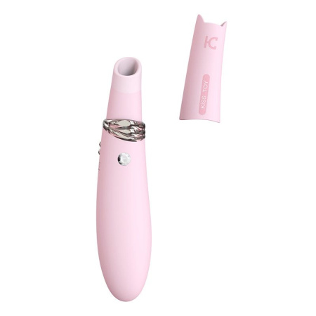 фото Вакуумный стимулятор с вибрацией KisToy Miss CC Pink, можно использовать как вибратор, диаметр 36мм  || фото Вакуумний стимулятор з вібрацією KisToy Miss CC Pink, можна використовувати як вібратор, діаметр 3,6 