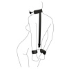фото Кляп с пластиковым шаром и наручниками Art of Sex - Handcuffed Gag  черный  || фото Кляп з пластиковою кулею та наручниками Art of Sex - Handcuffed Gag чорний 
