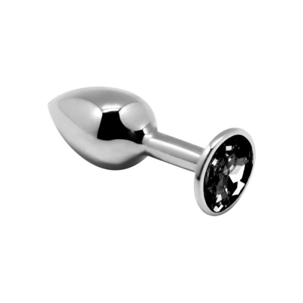 купить Металлическая анальная пробка с кристаллом Alive Mini Metal Butt Plug Black M