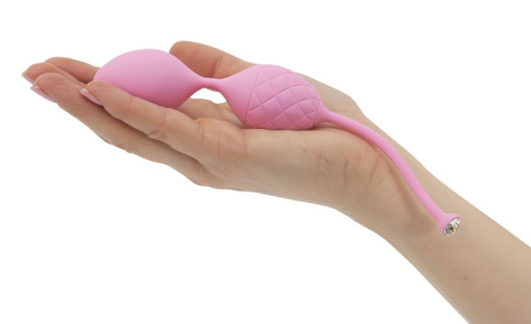 купити Розкішні вагінальні кульки PILLOW TALK - Frisky Pink з кристалом, діаметр 3,2 см, вага 49-75гр