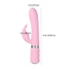 фото Роскошный кролик с ротацией и вибрацией Pillow Talk Lively, Pink, кристалл Сваровски, тройной отрост  || фото Розкішний кролик з ротацією та вібрацією Pillow Talk Lively Pink, кристал Сваровскі, потрійний відро 