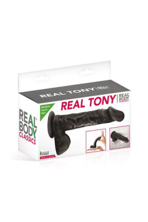 фото Фаллоимитатор Real Body - Real Tony Black, TPE, диаметр 3,5см  || фото Фалоімітатор Real Body — Real Tony Black, TPE, діаметр 3,5 см 