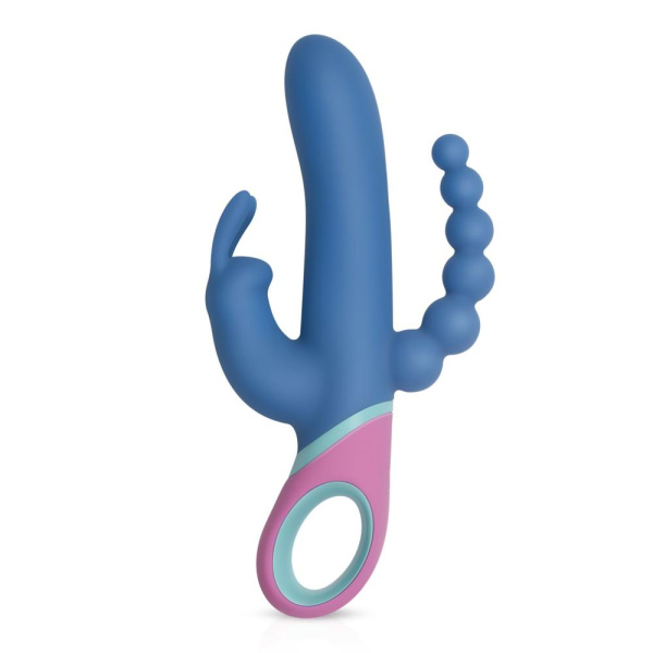 купить Вибратор кролик с ротацией и анальным стимулятором PMV20 Vice - Double Vibrator