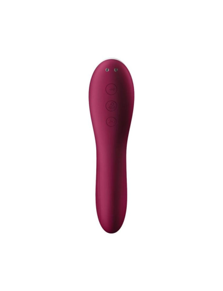 купити Вакуумний стимулятор із вібрацією Satisfyer Dual Crush Wine Red