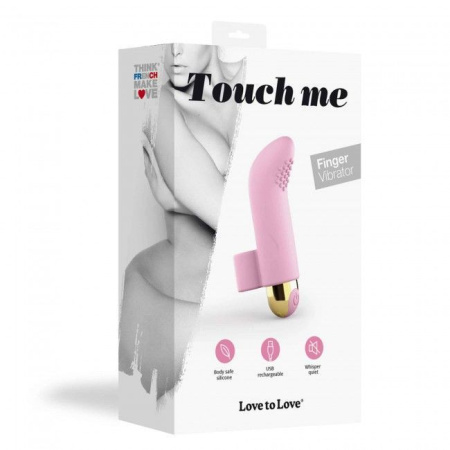 фото Вибратор на палец Love To Love TOUCH ME ROSE перезаряжаемый, мощный мотор  || фото Вібратор на палець Love To Love TOUCH ME ROSE, який перезаряджається, потужний мотор 