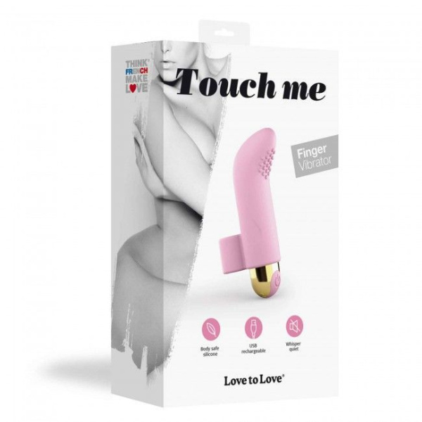 купить Вибратор на палец Love To Love TOUCH ME ROSE перезаряжаемый, мощный мотор