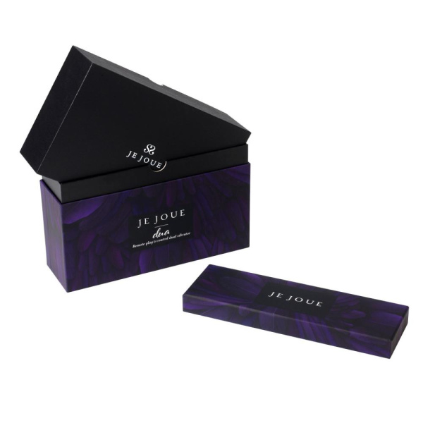 купить Премиум виброяйцо со стимуляцией клитора Je Joue - DUA Purple, управление со смартфона, 2 мотора