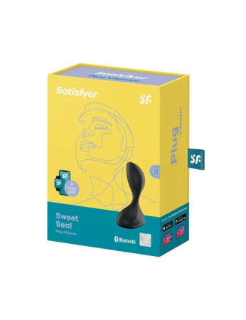 фото Анальная смарт-пробка с вибрацией Satisfyer Sweet Seal Black  || фото Анальна смарт-пробка з вібрацією Satisfyer Sweet Seal Black 
