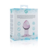фото Розовая анальная пробка из стекла Gildo Pink Glass Buttplug No. 27  || фото Рожева анальна пробка зі скла Gildo Pink Glass Buttplug 