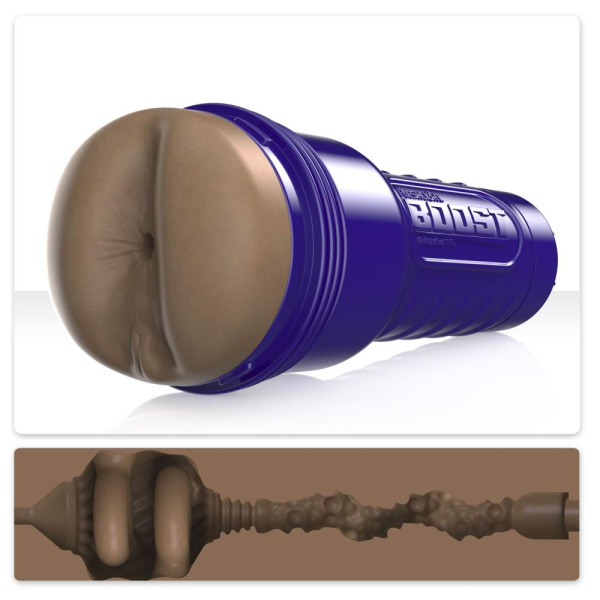 купить Мастурбатор-попка Fleshlight Boost Blast Female Medium Dark Flesh, плавающие кольца Turbo Tech