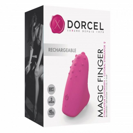 фото Вибратор на палец Dorcel MAGIC FINGER Rose перезаряжаемый, 3 режима работы  || фото Вібратор на палець Dorcel MAGIC FINGER Rose перезаряджається 