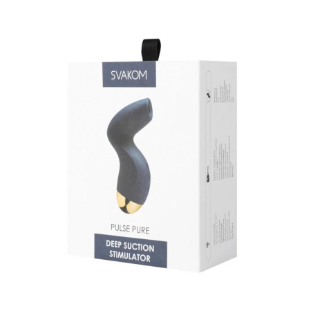 фото Вакуумный клиторальный стимулятор Svakom Pulse Pure Navy Blue, 5 режимов, 5 интенсивностей в каждом  || фото Вакуумний кліторальний стимулятор Svakom Pulse Pure Navy Blue, 5 режимів, 5 інтенсивностей у кожному 