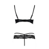 фото Комплект белья NORTH SET black L/XL - Passion Exclusive: лиф и трусики с элементами под латекс  || фото Комплект білизни NORTH SET black L/XL - Passion Exclusive: ліф і трусики з елементами під латекс 