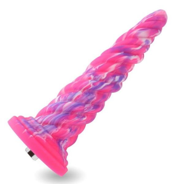 купить Фантазийный фаллоимитатор 10.12″ для секс-машин Hismith Silicone Dildo rose Monster Series