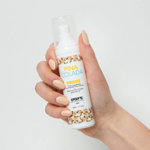 купить Массажное масло EXSENS Pina Colada 50мл разогревающее, без сахара, без парабенов, съедобное