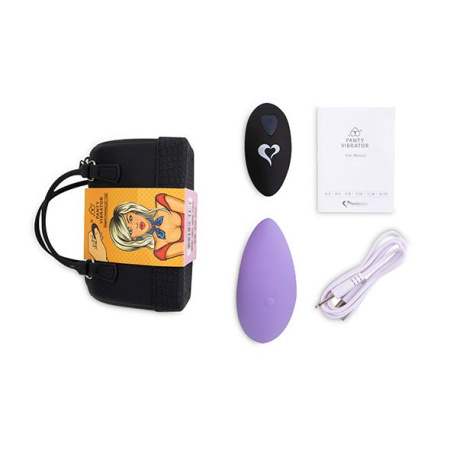 фото Вибратор в трусики FeelzToys Panty Vibrator Purple с пультом ДУ, 6 режимов работы, сумочка-чехол  || фото Вібратор в трусики FeelzToys Panty Vibrator Purple з пультом дистанційного керування, 6 режимів робо 