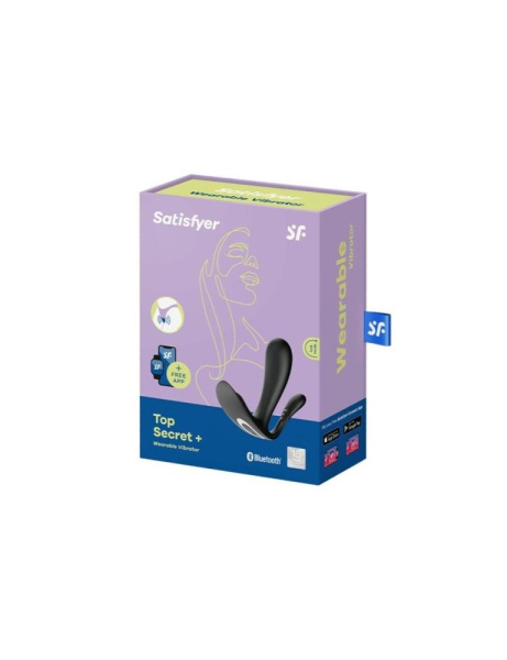 купить Двойной смарт-вибратор в трусики Satisfyer Top Secret+ Black