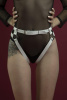 фото Гартеры Feral Feelings - Belt Briefs, трусики, натуральная кожа, цвет белый