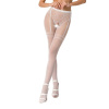 фото Эротические колготки-бодистокинг Passion S012 white, имитация чулок, пояса и ажурных трусиков