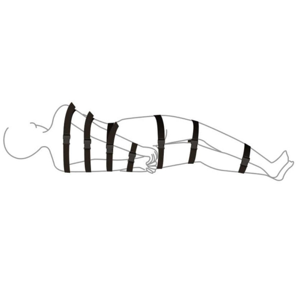 купить Ремни для бондажа Art of Sex - BDSM Bondage Black Night Simple