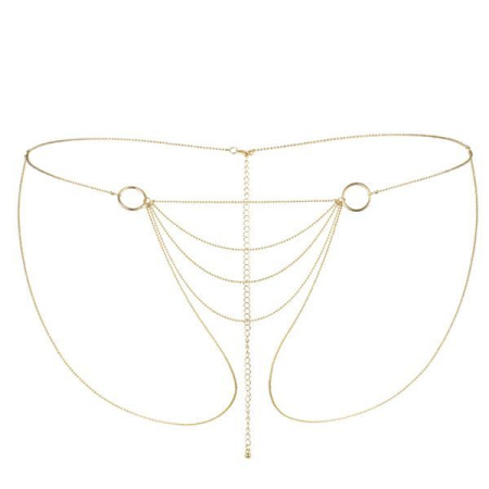 фото Цепочка-трусики Bijoux Indiscrets Magnifique Bikini Chain – Gold, украшение для тела  || фото Ланцюжок-трусики Bijoux Indiscrets Magnifique Bikini Chain – Gold, прикраса для тіла 